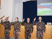 Tiszti eskütétel, elöljárói elismerések és előléptetések…