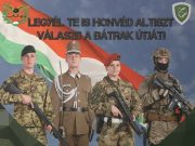 Legyél te is honvéd altiszt! Képzési lehetőség 18. életévét betöltött fiatalokna…