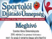 Meghívó az év sportolói ünnepségre…