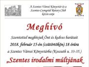 „Szentes irodalmi múltjának mindenese”…