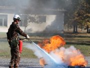A tűzoltást gyakorolták…