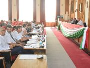 A színházról egyeztetett a nyolc fős szentesi delegáció…