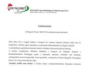 A Hungerit Zrt. tájékoztatása a július 20-i vészhelyzetről…