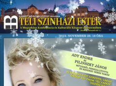 TÉLI SZÍNHÁZI ESTÉK
A Megyeháza KKK Dísztermében 2019. november 29.-én 18 óra…