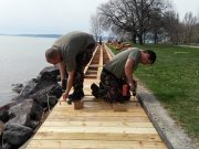 Folynak a munkálatok Balatonakarattyán is…