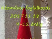 Kézműves foglalkozás (manókészítés)