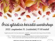 Őszi ajtódísz készítő workshop…