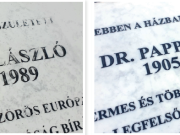 Köszönet az emléktába megújítójának…