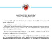 POLGÁRMESTERI HATÁROZAT a Szentesi Rákóczi Ferenc utcai zöldségpiac vonatkozásáb…