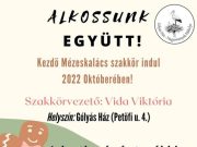 Kezdő MÉZESKALÁCS szakkör indulhat 2022. októberétől a Gólyás Házban….