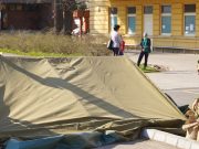 A szentesi kórháznak nyújtott segítséget a műszaki ezred…