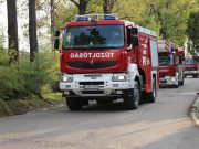 Közös gyakorlat a tűzoltókkal…