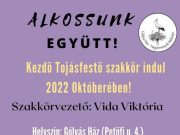 Kezdő TOJÁSFESTŐ szakkör (A tojásfestés táji sajátosságai) indulhat 2022. októbe…