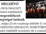 Megemlékezés a holokauszt szentesi mártírjairól…