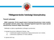 Többgenerációs hatósági bizonyítvány…