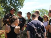 Látogatók a gyakorlaton…