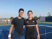 A teniszvilág elitjének edzőpartnere Máté…