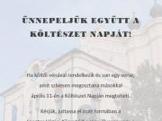 ÜNNEPELJÜK EGYÜTT A KÖLTÉSZET NAPJÁT!…