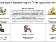 Nyílt napok a Szentesi Felsőpárti Óvoda tagintézményeiben…
