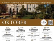 Október – igazi őszi programok várják a könyvtár látogatóit. Léleksimító, lélekm…