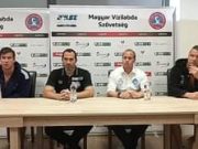 Eger – Szolnok (9-15) mérkőzést követő sajtótájékoztató…