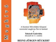 HEINZ-JÜRGEN RÜCKERT kiállítása…