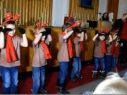 Mókus csoport bemutatója a Mikulás előszobája programon a szentesi Városházán (v…