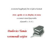 Szeretettel meghívjuk Önt és kedves barátait 2016. április 11-én (hétfőn) 18 órá…