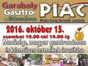 Hétvégén újra gasztropiac…