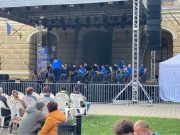 Közben a színpadon már a Csongrádi Fúvószenekar!…