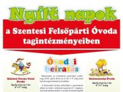 Nyílt napok a Szentesi Felsőpárti Óvoda tagintézményeiben…