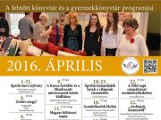 Áprilisi programok a könyvtárban…
