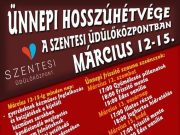 Ünnepi hosszúhétvége a Szentesi Üdülőközpontban…