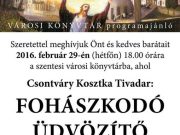 Dr. Reisinger János előadása a könyvtárban…