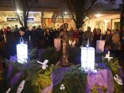 Ég a második adventi gyertya Szentesen…