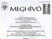 Gágyor János teremlabdarúgó torna…