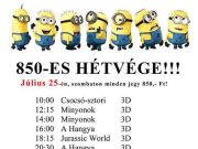 Akciós 850-es hétvége a moziban!…