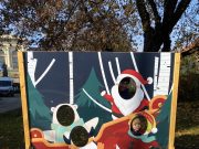 Az idei adventi vásárban található fotópont a Szentes Bútorháznak köszönhetően j…