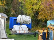 Elkezdődtek a kupola felállításának munkálatai…