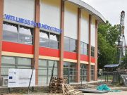 Fúrják az új termálkutat a strandon…