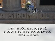 In memoriam Dr. Bácskainé Fazekas Márta…