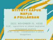 Nyitott Kapuk Napja – A plakáton szereplő tanórák mind látogathatóak holnap! Vár…