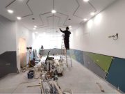 Az aula felújításának hajrájában: közösségi tér, büfé, mosdó!…