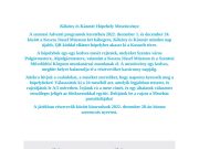 Hétvégi programjainkra invitáljuk az érdeklődőket!…