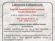 Nagyobb hanghatásra kell számítani Szentes környékén február 1. és 15. között…