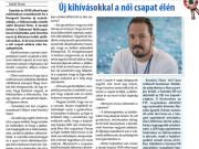 Új kihívásokkal a női csapat élén…