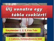 Ülj vonatra egy tábla csokiért!…