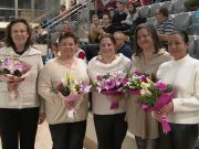 A 30 éve BEK-et nyert női vízilabda csapat tagjait köszöntötte Gémes László, a S…