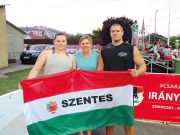 A mezőny elején a dobóatléták…