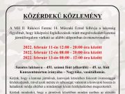 KÖZÉRDEKŰ KÖZLEMÉNY…